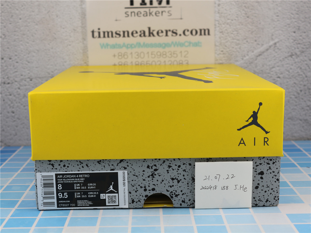 GX Batch Air Jordan 4 "Lightning" CT8527-700